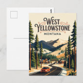 West Yellowstone VS Briefkaart (Voorkant / Achterkant)