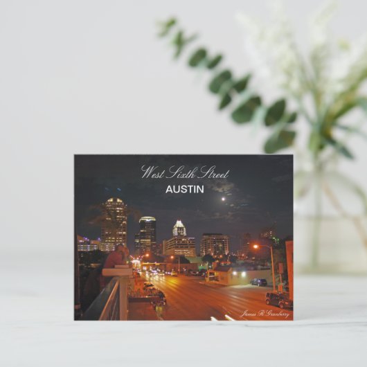West Zesde Street Austin Post Card Briefkaart (Staand voorkant)