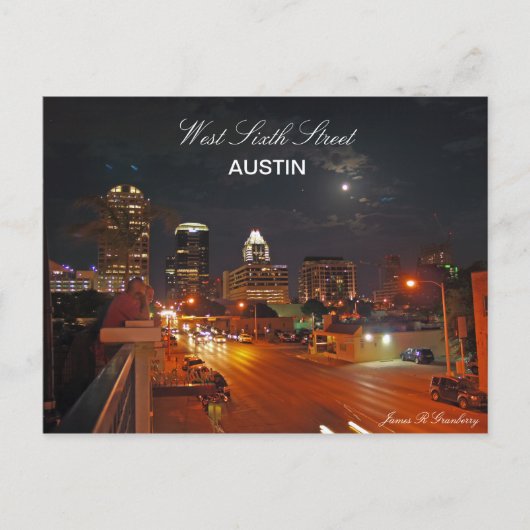 West Zesde Street Austin Post Card Briefkaart (Voorkant)