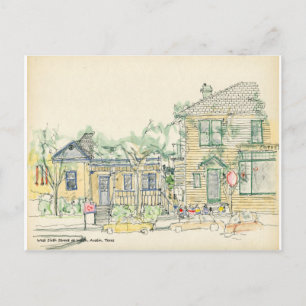 West Zesde Street in Walsh, Austin, Texas Briefkaart