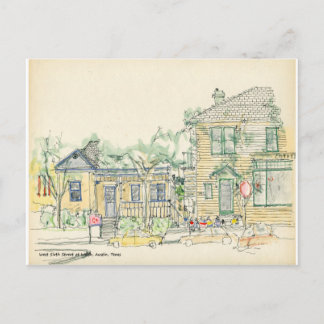 West Zesde Street in Walsh, Austin, Texas Briefkaart