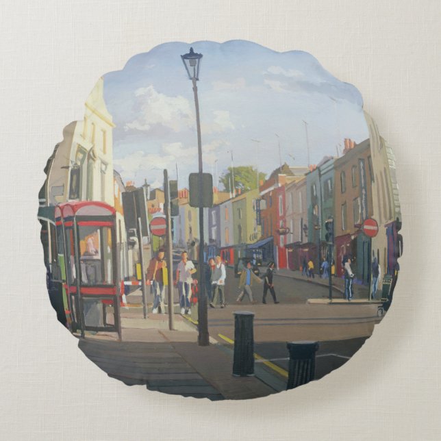 Westbourne Grove Rond Kussen (Voorkant)