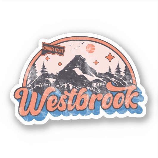 Westbrook, Connecticut Sticker (Voorkant)