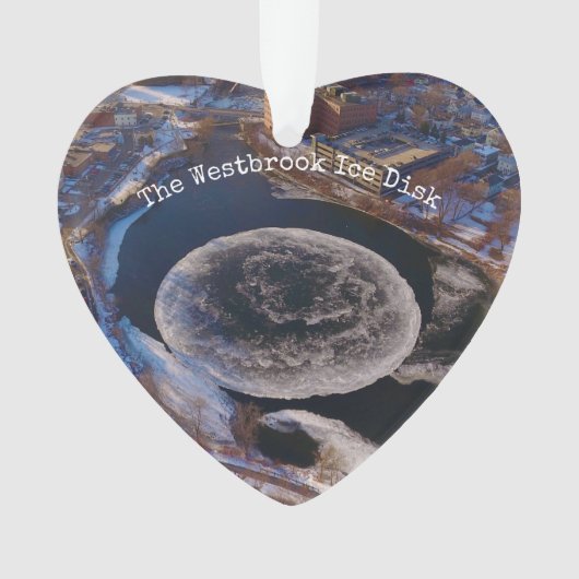 Westbrook Ice Disk Maine Ornament (voorkant)