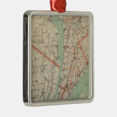 Westchester Co en omgeving Metalen Ornament (Rechts)