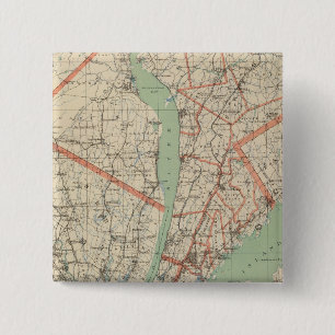 Westchester Co en omgeving Vierkante Button 5,1 Cm