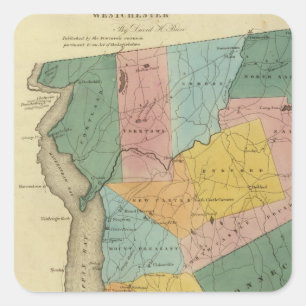 Westchester County Vierkante Sticker