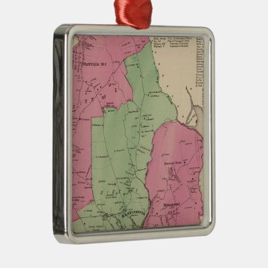 Westchester, NY Metalen Ornament (Rechts)