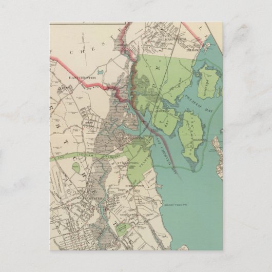 Westchester, Pelham City Briefkaart (Voorkant)
