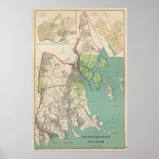 Westchester, Pelham City Poster (Voorkant)