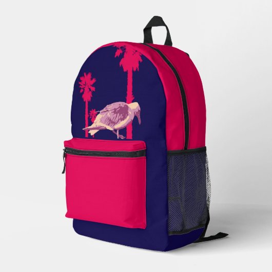 Westcoast Seagull BackPack Bedrukte Rugzak (Achterkant Hoek Rechts)