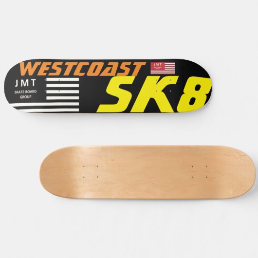 WESTCOAST SK8 8 1/2" Skateboard Deck (Horizontaal)