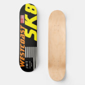 WESTCOAST SK8 8 1/2" Skateboarddek Persoonlijk Skateboard (Voorkant)