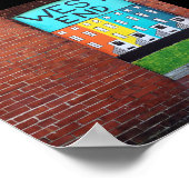 westelijk deel van de stadsmuur poster (Hoek)