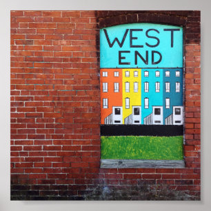 westelijk deel van de stadsmuur poster