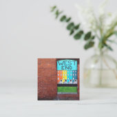 westelijk deel van de stadsmuur vierkante visitekaartje (Staand voorkant)