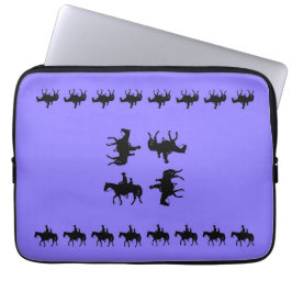 Westelijke Alikruik - Silhouetten te Paard Laptop Sleeve