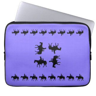 Westelijke Alikruik - Silhouetten te Paard Laptop Sleeve