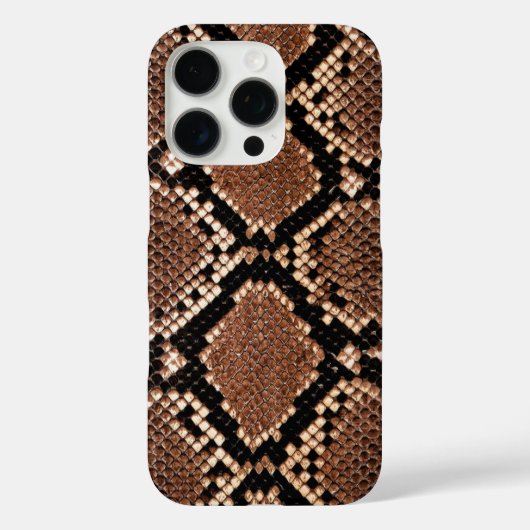 Westelijke Diamantkettelslang Huid Case-Mate iPhone Case (Achterkant)
