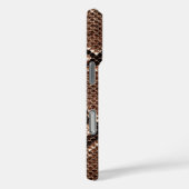Westelijke Diamantkettelslang Huid Case-Mate iPhone Case (Achterkant / Rechts)