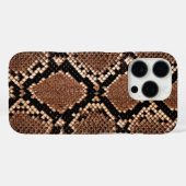 Westelijke Diamantkettelslang Huid Case-Mate iPhone Case (Achterkant (horizontaal))