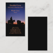 Westelijke Dude Ranch Visitekaartje (Voorkant / Achterkant)