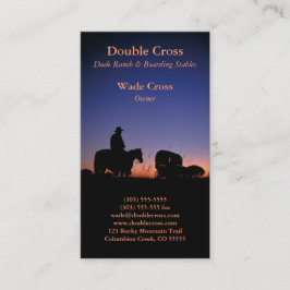 Westelijke Dude Ranch Visitekaartje