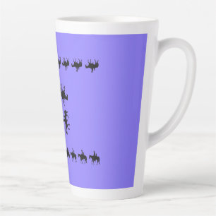 Westelijke Maagdenpalm - Silhouetten te Paard Latte Mok