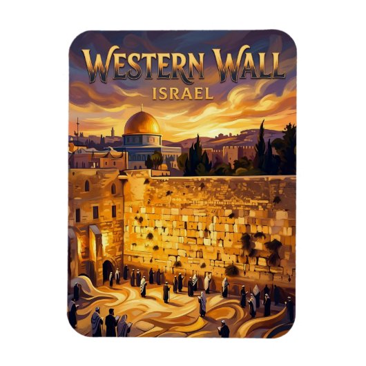 Westelijke Muur Israël Magneet (Verticaal)