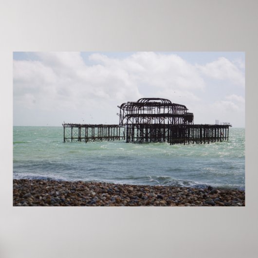 Westelijke pier van Brighton Poster (Voorkant)