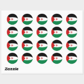Westelijke Sahara Fisheye Vlag Sticker (Vel)