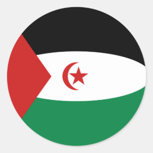 Westelijke Sahara Fisheye Vlag Sticker