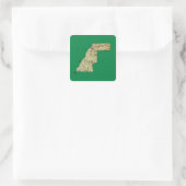 Westelijke Sahara Kaart Sticker (Tas)