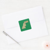 Westelijke Sahara Kaart Sticker (Envelop)