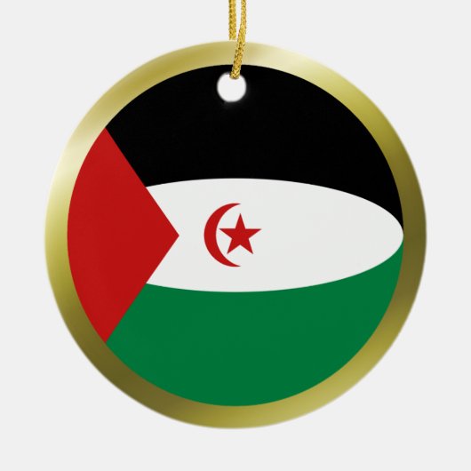 Westelijke Sahara Vlag Ornament (Voorkant)