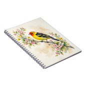 Westelijke Tanager vogel Notitieboek (Rechterzijde)