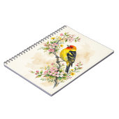 Westelijke Tanager vogel Notitieboek (Linkerzijde)