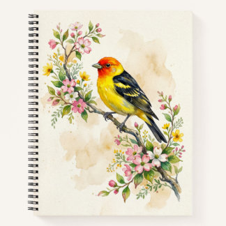 Westelijke Tanagra vogel Notitieboek