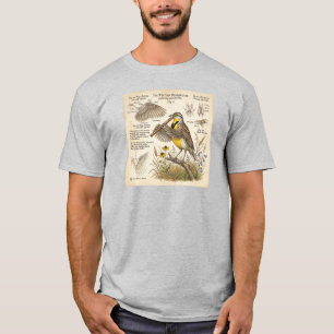 Westelijke Weideleeuwerik die Fluit Speelt – Grapp T-shirt