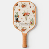 Westelijke Woestijn Cactus Unieke Gepersonaliseerd Pickleball Paddle (Voorkant)