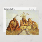  Westen, Guardians War of Peace by NC Wyeth Briefkaart (Voorkant / Achterkant)
