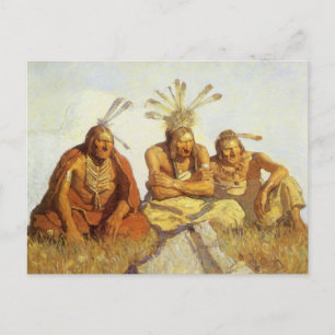  Westen, Guardians War of Peace by NC Wyeth Briefkaart