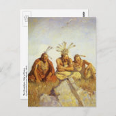  Westen, Guardians War of Peace by NC Wyeth Briefkaart (Voorkant / Achterkant)