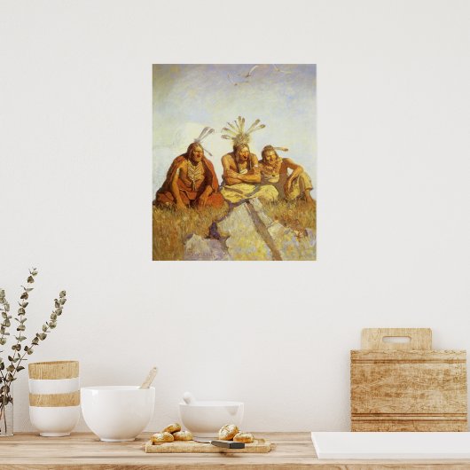 Westen, Guardians War of Peace by NC Wyeth Poster (Keuken)