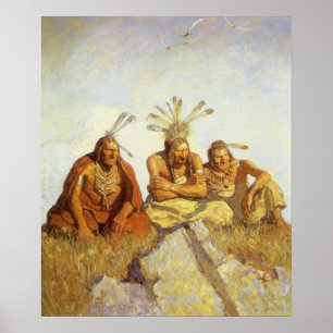 Westen, Guardians War of Peace by NC Wyeth Poster