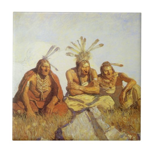  Westen, Guardians War of Peace by NC Wyeth Tegeltje (Voorkant)