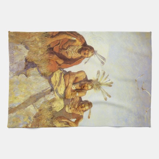  Westen, Guardians War of Peace by NC Wyeth Theedoek (Horizontaal)