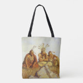  Westen, Guardians War of Peace by NC Wyeth Tote Bag (Achterkant)