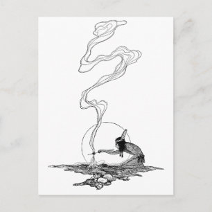  Westen, Indiaan in zijn eenzaamheid door NC Wyeth Briefkaart