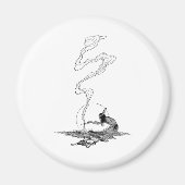  Westen, Indiaan in zijn eenzaamheid door NC Wyeth Magneet (Voorkant)